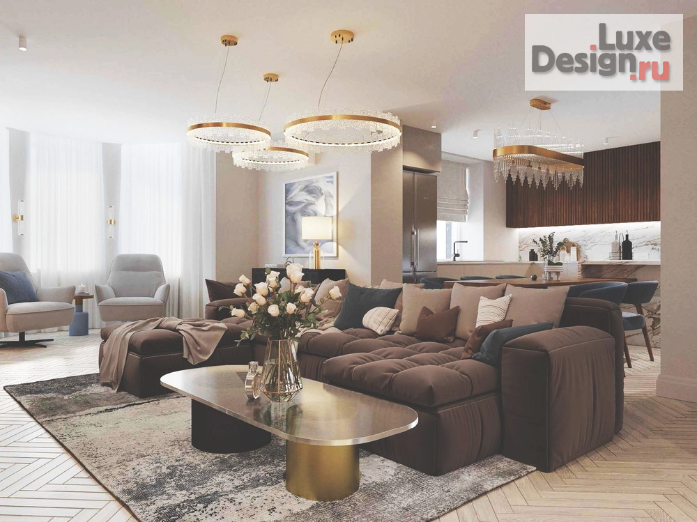 Дизайн интерьера четырехкомнатной квартиры "просторная квартира с двумя детскими" (фото 12)