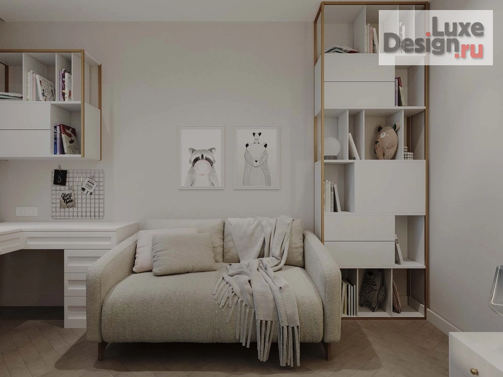 Дизайн интерьера четырехкомнатной квартиры "просторная квартира с двумя детскими" (фото 20)