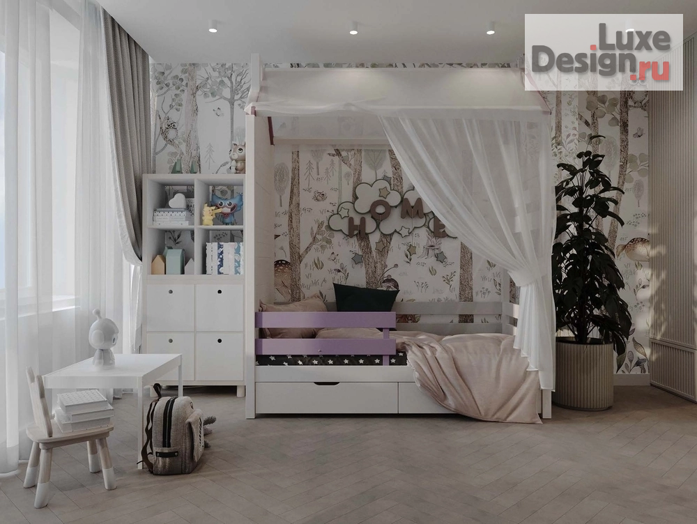 Дизайн интерьера четырехкомнатной квартиры "просторная квартира с двумя детскими" (фото 37)