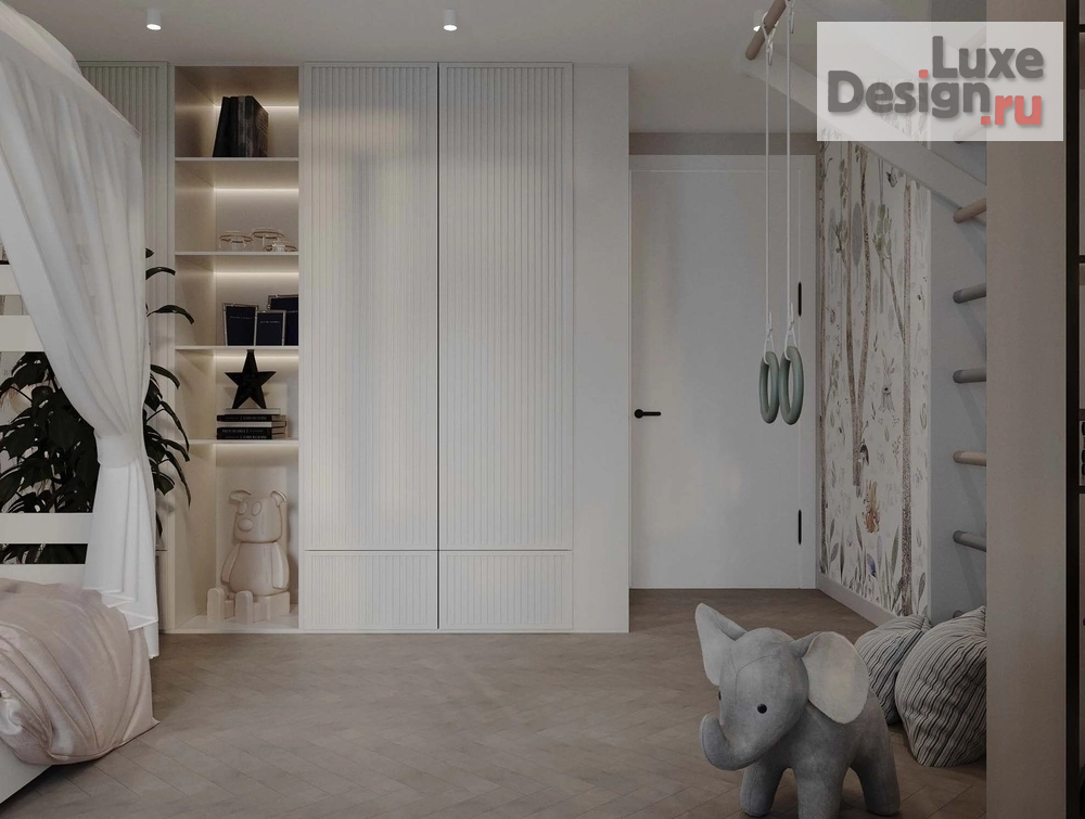 Дизайн интерьера четырехкомнатной квартиры "просторная квартира с двумя детскими" (фото 39)