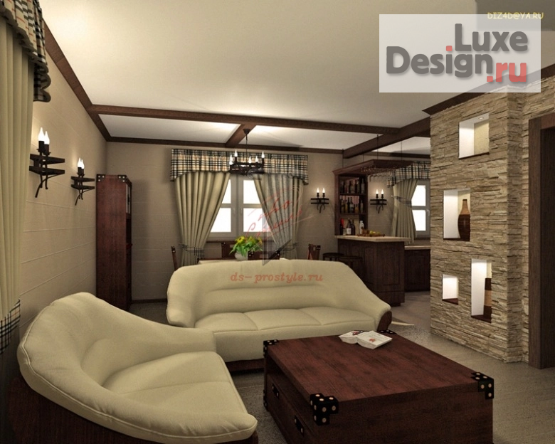 Дизайн интерьера загородного дома "Проект загородного дома" (фото 2)