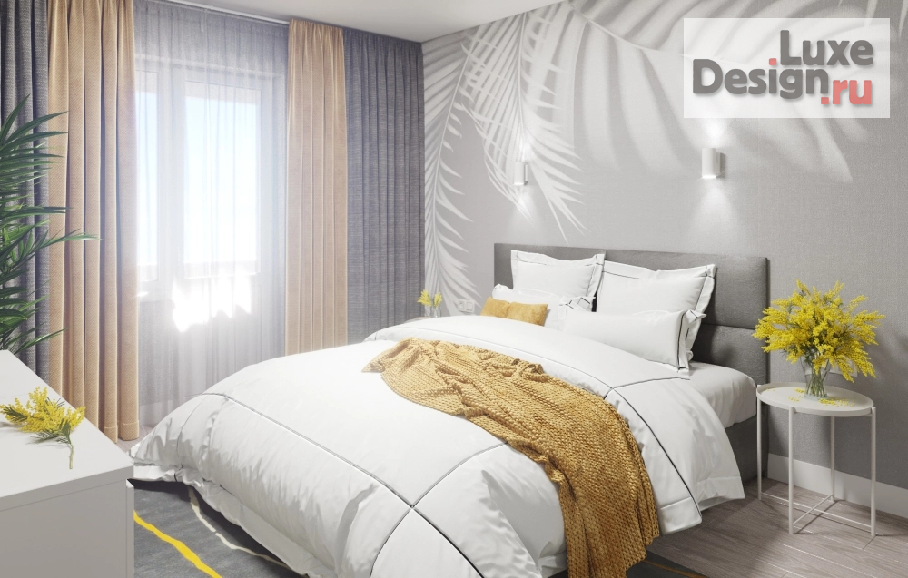 Дизайн интерьера двухкомнатной квартиры "Спальня" (фото 1)