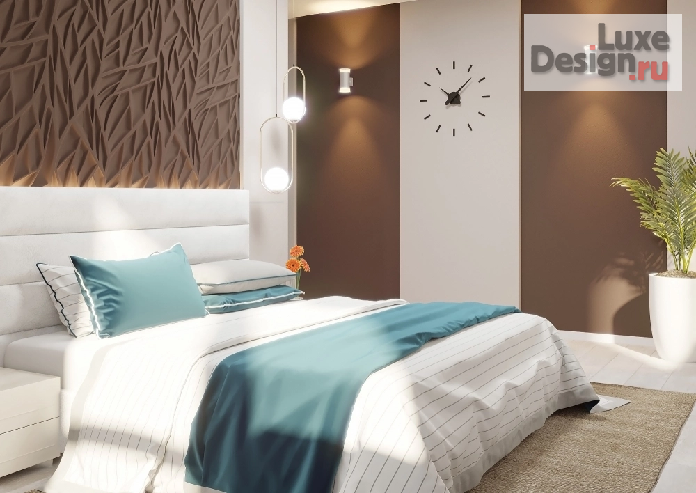 Дизайн интерьера четырехкомнатной квартиры "Спальня" (фото 1)