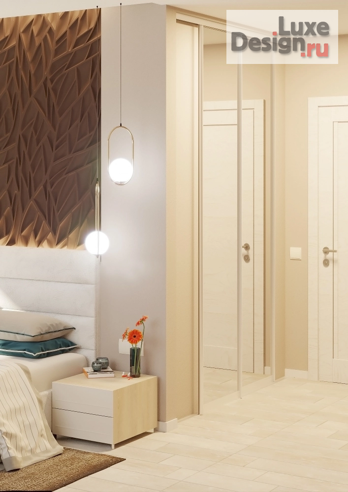 Дизайн интерьера четырехкомнатной квартиры "Спальня" (фото 2)