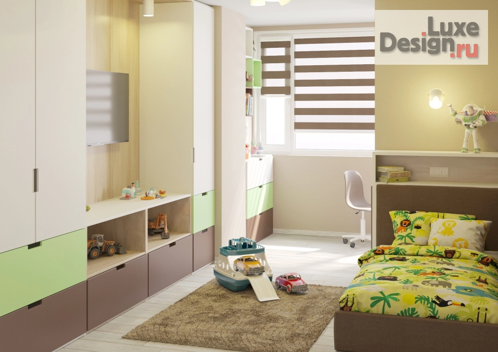 Дизайн интерьера четырехкомнатной квартиры "Детская" (фото 3)