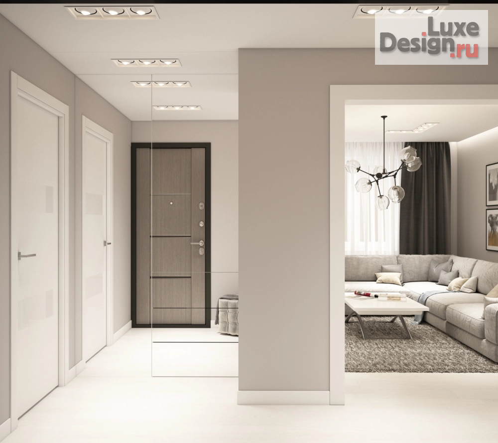 Дизайн интерьера трехкомнатной квартиры "Дизайн-проект  интерьера квартиры г.Мурманск, ул.Скальная" (фото 10)