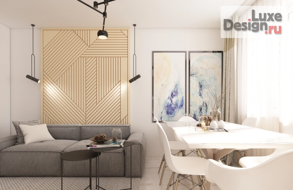 Дизайн интерьера трехкомнатной квартиры "Дизайн-проект квартиры в г.Мурманск" (фото 1)