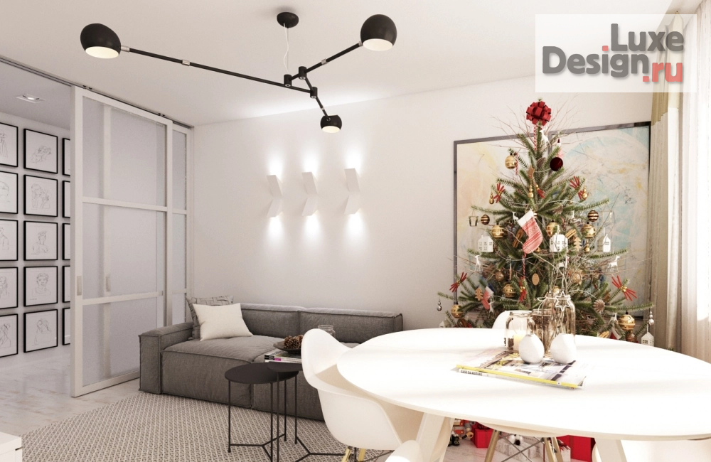 Дизайн интерьера трехкомнатной квартиры "Дизайн-проект квартиры в г.Мурманск" (фото 10)