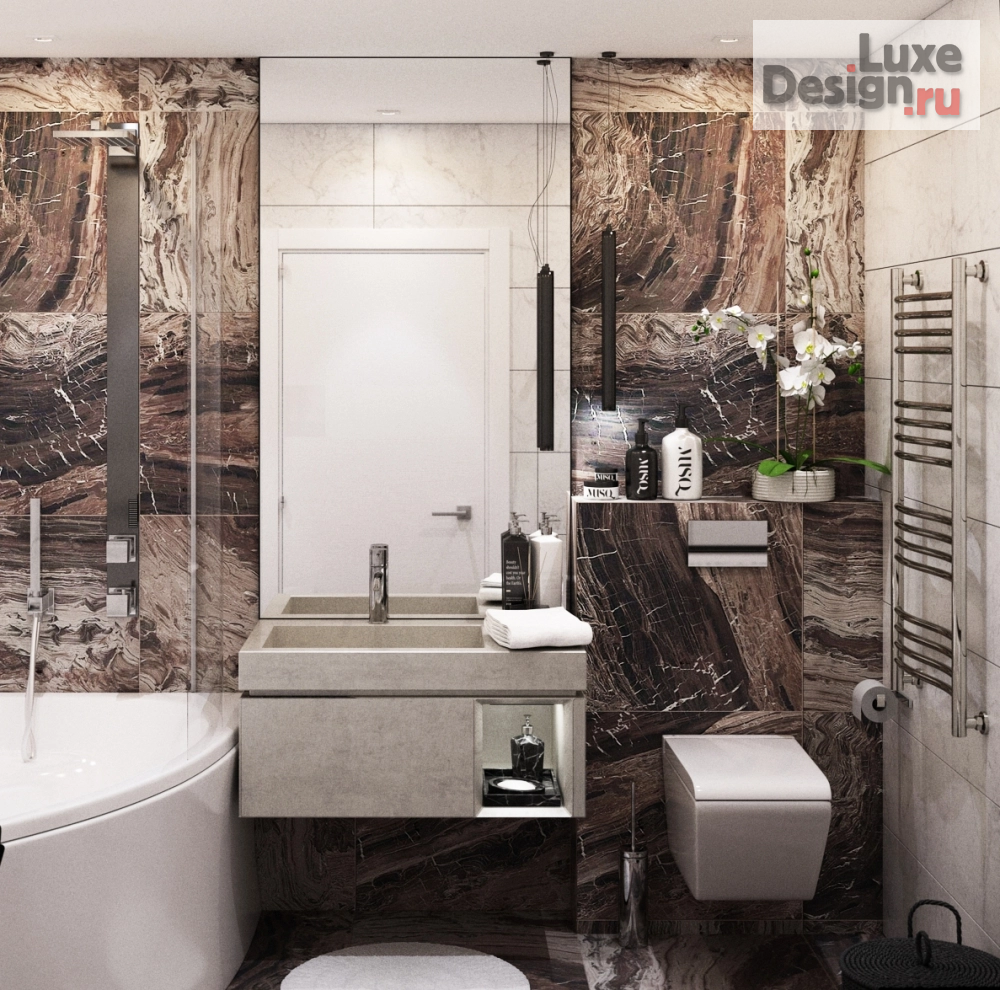 Дизайн интерьера трехкомнатной квартиры "Дизайн-проект  интерьера квартиры г.Мурманск, ул.Скальная" (фото 25)