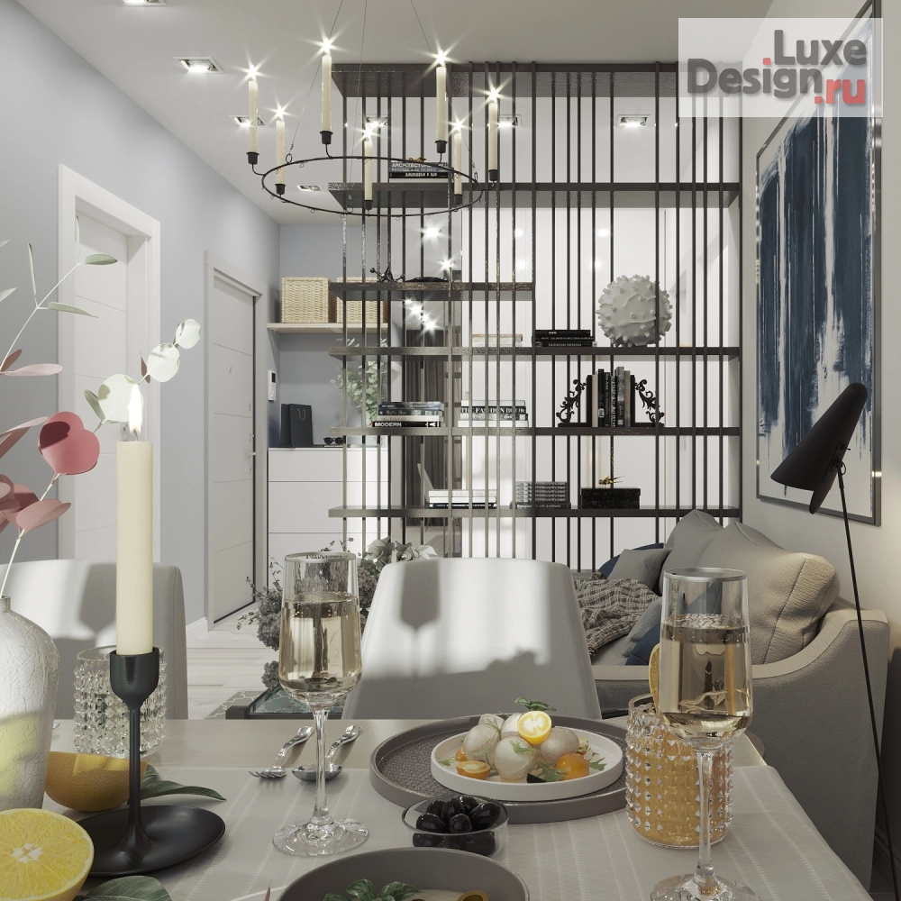 Дизайн интерьера четырехкомнатной квартиры "Дизайн проект интерьера квартиры в г. Мурманск " (фото 3)