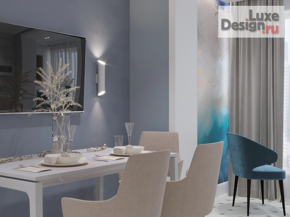 Дизайн интерьера двухкомнатной квартиры "Дизайн проект интерьера квартиры в г.Калининград" (фото 13)