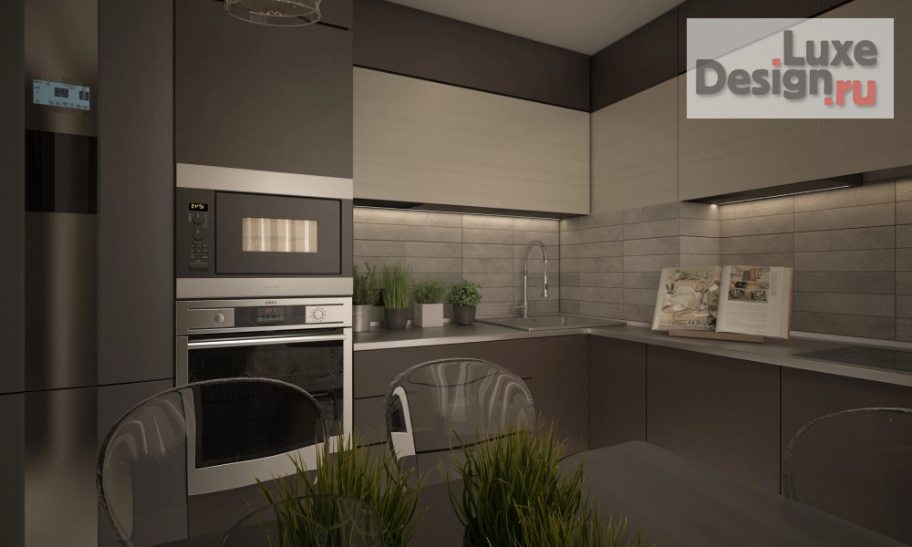 Дизайн интерьера трехкомнатной квартиры "Дизайн-проект  интерьера квартиры г.Мурманск, ул.Скальная" (фото 6)