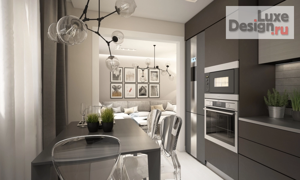 Дизайн интерьера трехкомнатной квартиры "Дизайн-проект  интерьера квартиры г.Мурманск, ул.Скальная" (фото 7)